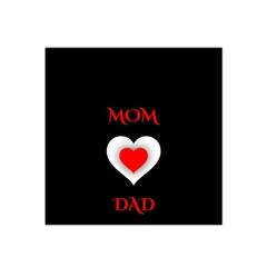 Mom And Dad, Father, Feeling, I Love You, Love Satin Bandana Scarf 22  X 22  by nateshop