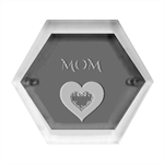 Mom And Dad, Father, Feeling, I Love You, Love Hexagon Wood Jewelry Box Front