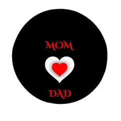 Mom And Dad, Father, Feeling, I Love You, Love Mini Round Pill Box by nateshop