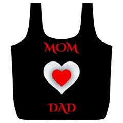 Mom And Dad, Father, Feeling, I Love You, Love Full Print Recycle Bag (xxl) by nateshop