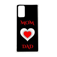 Mom And Dad, Father, Feeling, I Love You, Love Samsung Galaxy Note 20 Tpu Uv Case by nateshop