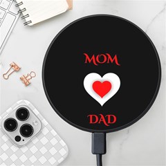 Mom And Dad, Father, Feeling, I Love You, Love Wireless Fast Charger(black) by nateshop