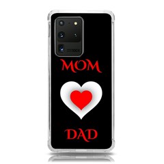 Mom And Dad, Father, Feeling, I Love You, Love Samsung Galaxy S20 Ultra 6 9 Inch Tpu Uv Case by nateshop