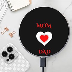 Mom And Dad, Father, Feeling, I Love You, Love Wireless Fast Charger(white) by nateshop