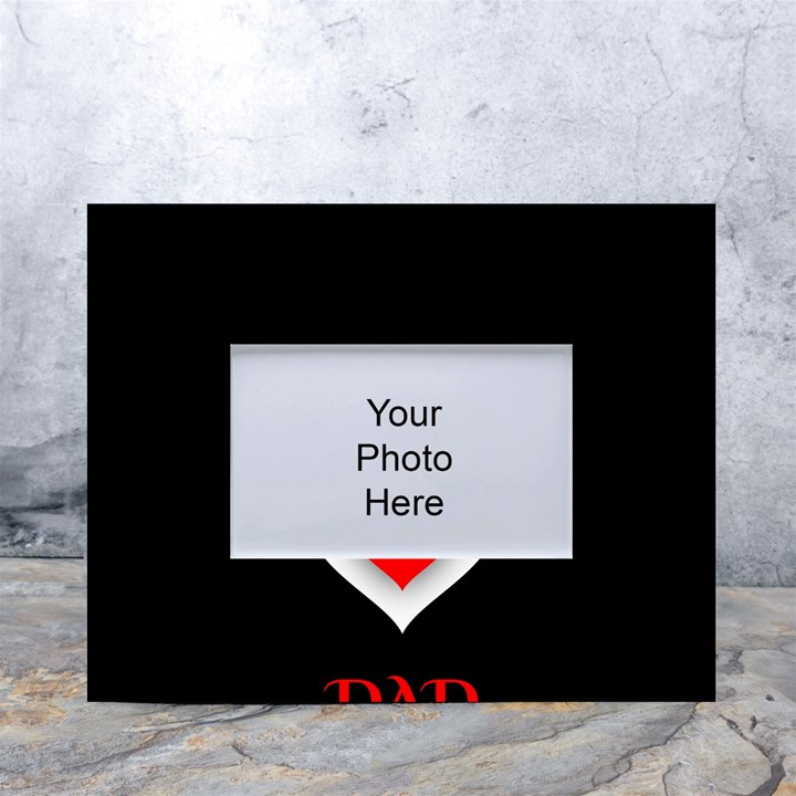 Mom And Dad, Father, Feeling, I Love You, Love White Tabletop Photo Frame 4 x6 