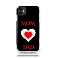 Mom And Dad, Father, Feeling, I Love You, Love Iphone 11 Tpu Uv Print Case by nateshop