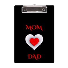 Mom And Dad, Father, Feeling, I Love You, Love A5 Acrylic Clipboard by nateshop