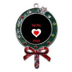 Mom And Dad, Father, Feeling, I Love You, Love Metal X mas Lollipop With Crystal Ornament