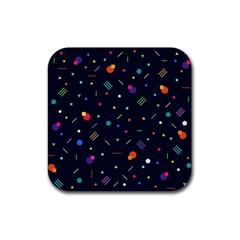 Abstract Minimalism Digital Art, Rubber Coaster (square) by nateshop