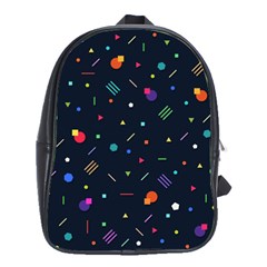 Abstract Minimalism Digital Art, School Bag (large) by nateshop