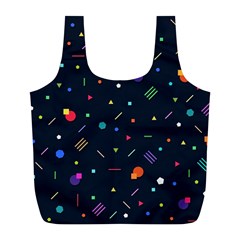 Abstract Minimalism Digital Art, Full Print Recycle Bag (l) by nateshop