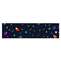 Abstract Minimalism Digital Art, Oblong Satin Scarf (16  X 60 )