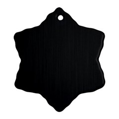 Black, Background, Simple Snowflake Ornament (two Sides)