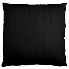 Black, Background, Simple Large Premium Plush Fleece Cushion Case (two Sides) by nateshop