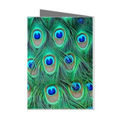 Feather, Bird, Pattern, Peacock, Texture Mini Greeting Cards (pkg Of 8) by nateshop