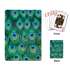 Feather, Bird, Pattern, Peacock, Texture Playing Cards Single Design (rectangle) by nateshop