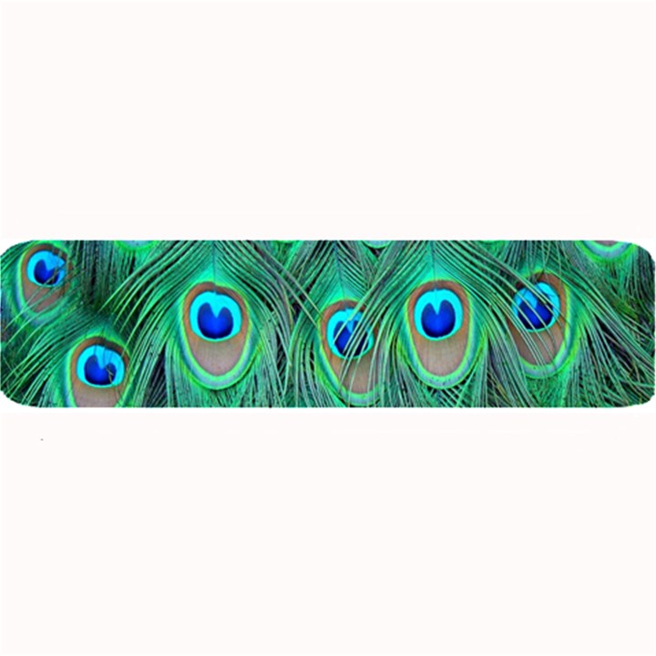 Feather, Bird, Pattern, Peacock, Texture Large Bar Mat