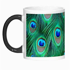 Feather, Bird, Pattern, Peacock, Texture Morph Mug by nateshop