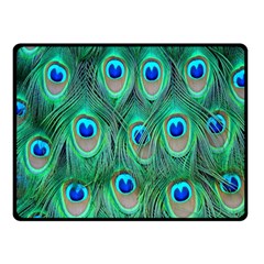 Feather, Bird, Pattern, Peacock, Texture Fleece Blanket (small) by nateshop