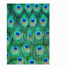 Feather, Bird, Pattern, Peacock, Texture Large Garden Flag (two Sides) by nateshop