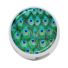 Feather, Bird, Pattern, Peacock, Texture 4-port Usb Hub (two Sides) by nateshop