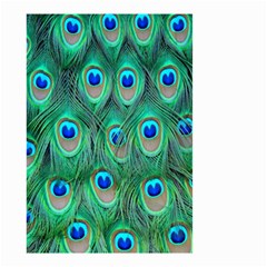 Feather, Bird, Pattern, Peacock, Texture Small Garden Flag (two Sides) by nateshop