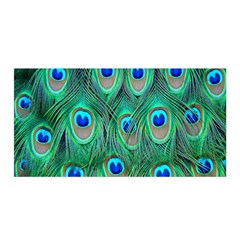 Feather, Bird, Pattern, Peacock, Texture Satin Wrap 35  X 70  by nateshop