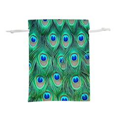 Feather, Bird, Pattern, Peacock, Texture Lightweight Drawstring Pouch (l) by nateshop