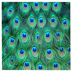 Feather, Bird, Pattern, Peacock, Texture Wooden Puzzle Square by nateshop