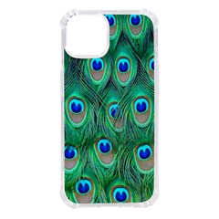 Feather, Bird, Pattern, Peacock, Texture Iphone 14 Tpu Uv Print Case by nateshop