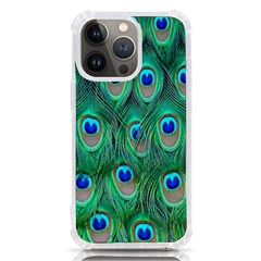 Feather, Bird, Pattern, Peacock, Texture Iphone 13 Pro Tpu Uv Print Case by nateshop