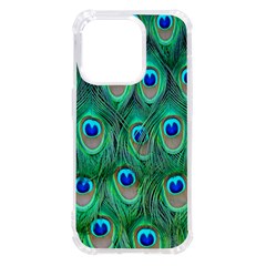 Feather, Bird, Pattern, Peacock, Texture Iphone 14 Pro Tpu Uv Print Case by nateshop