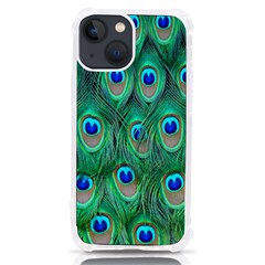 Feather, Bird, Pattern, Peacock, Texture Iphone 13 Mini Tpu Uv Print Case by nateshop