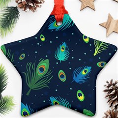 Feather, Bird, Pattern, Star Ornament (two Sides) by nateshop