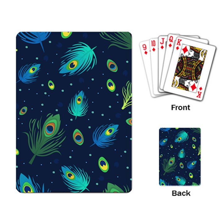 Feather, Bird, Pattern, Playing Cards Single Design (Rectangle)