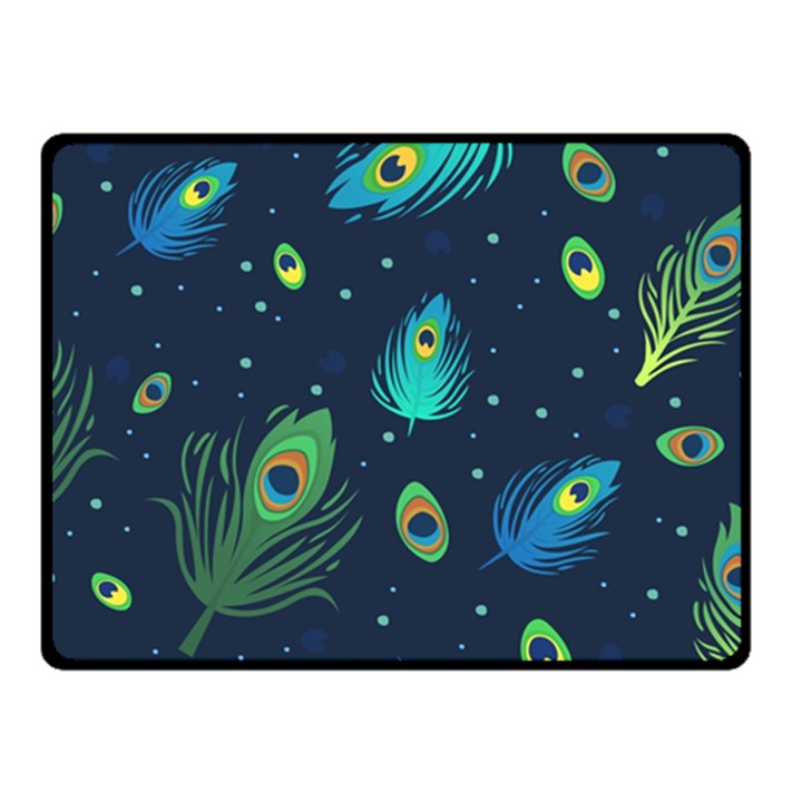 Feather, Bird, Pattern, Fleece Blanket (Small)