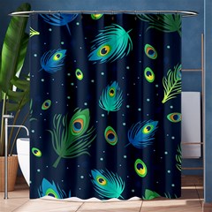 Feather, Bird, Pattern, Shower Curtain 60  X 72  (medium)  by nateshop