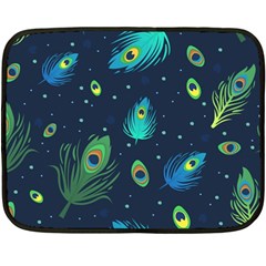 Feather, Bird, Pattern, Fleece Blanket (mini) by nateshop