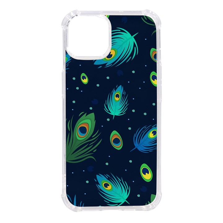 Feather, Bird, Pattern, iPhone 14 TPU UV Print Case