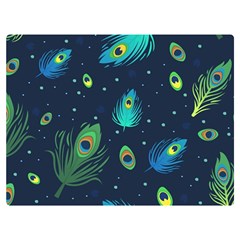 Feather, Bird, Pattern, Premium Plush Fleece Blanket (extra Small)