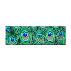 Peacock Feathers, Bonito, Bird, Blue, Colorful, Feathers Sticker (bumper) by nateshop