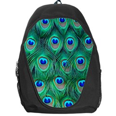 Peacock Feathers, Bonito, Bird, Blue, Colorful, Feathers Backpack Bag by nateshop