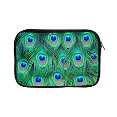 Peacock Feathers, Bonito, Bird, Blue, Colorful, Feathers Apple Ipad Mini Zipper Cases by nateshop