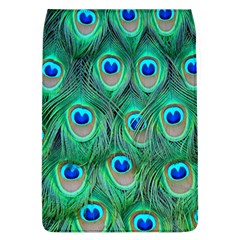 Peacock Feathers, Bonito, Bird, Blue, Colorful, Feathers Removable Flap Cover (l) by nateshop