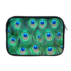 Peacock Feathers, Bonito, Bird, Blue, Colorful, Feathers Apple Macbook Pro 17  Zipper Case by nateshop