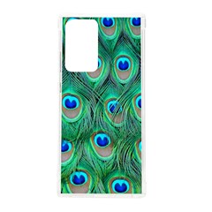 Peacock Feathers, Bonito, Bird, Blue, Colorful, Feathers Samsung Galaxy Note 20 Ultra Tpu Uv Case by nateshop