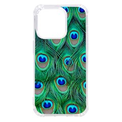 Peacock Feathers, Bonito, Bird, Blue, Colorful, Feathers Iphone 14 Pro Tpu Uv Print Case by nateshop