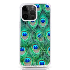 Peacock Feathers, Bonito, Bird, Blue, Colorful, Feathers Iphone 14 Pro Max Tpu Uv Print Case by nateshop