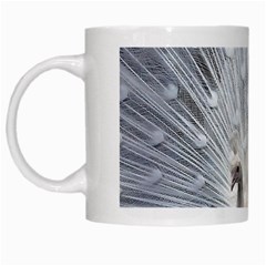 White Feathers, Animal, Bird, Feather, Peacock White Mug by nateshop