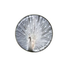 White Feathers, Animal, Bird, Feather, Peacock Hat Clip Ball Marker (4 Pack) by nateshop